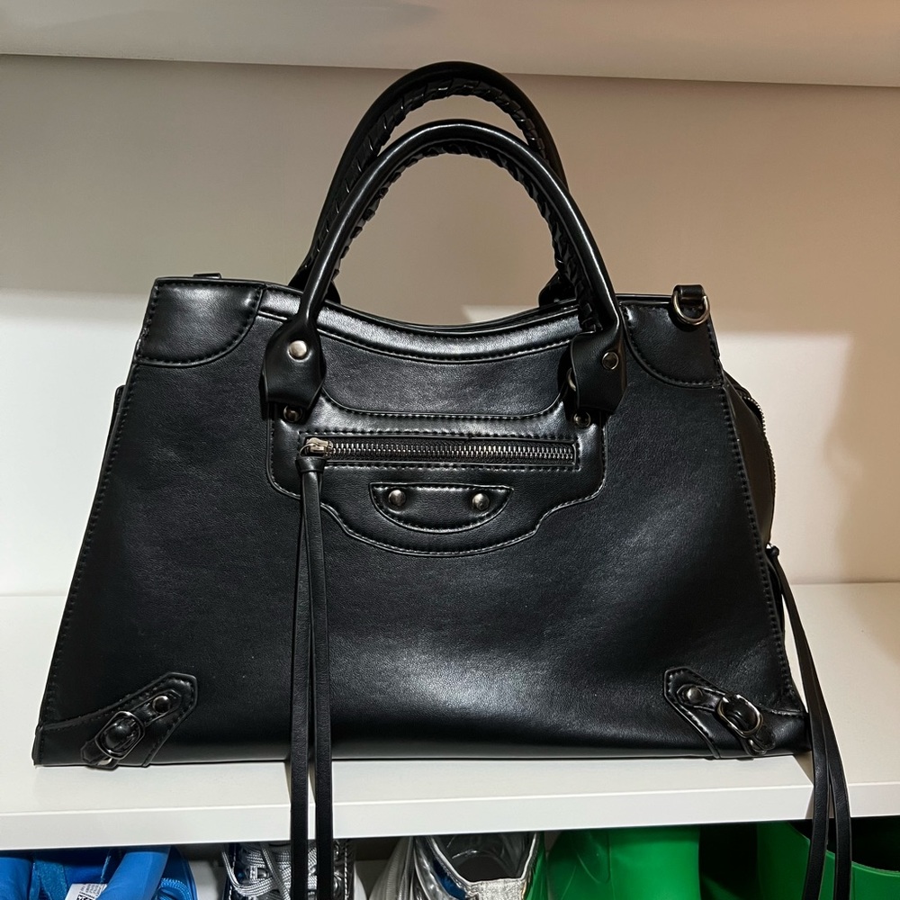 Ego official black satchel bag